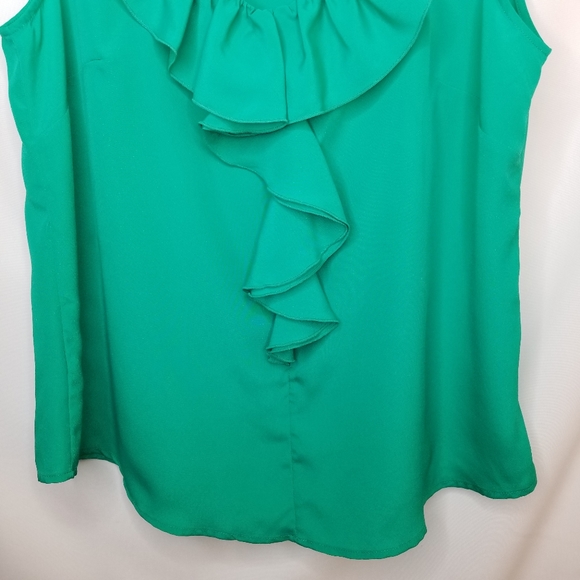 Merona - Emerald Green Ruffle Tank - Picture 4 of 6